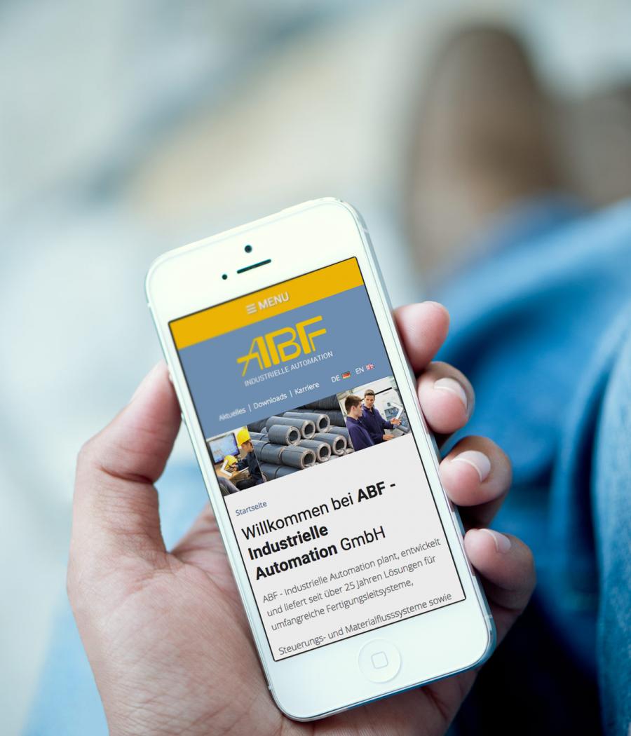Mehrsprachige responsive Drupal Website Umsetzung für ABF - Industrielle Automation GmbH