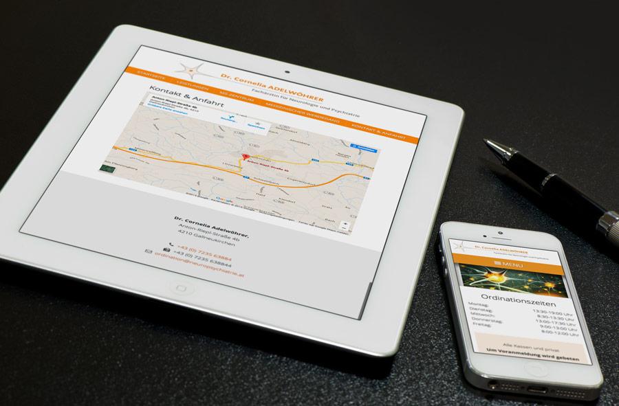 Responsive Neuropsychiatrie Webdesign Umsetzung Drupal