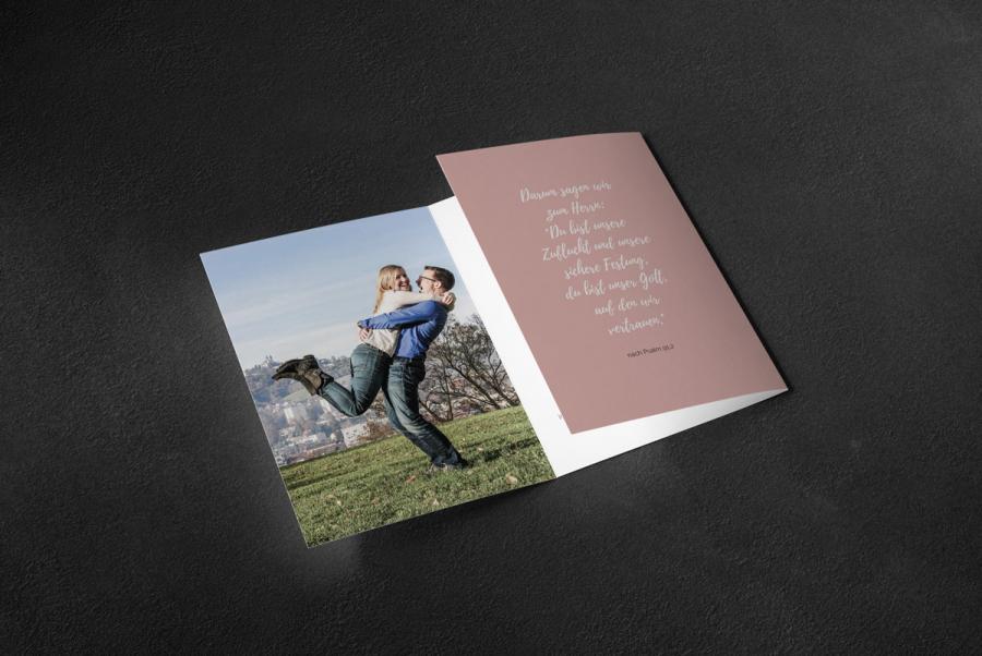 Design Gestaltung Print Hochzeitseinladung